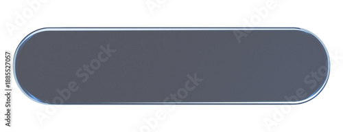 Teal Blue Liquid Glass UI Bar with Modern Transparent Surface