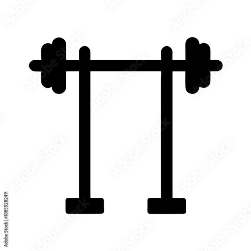 dumbbell on white background
