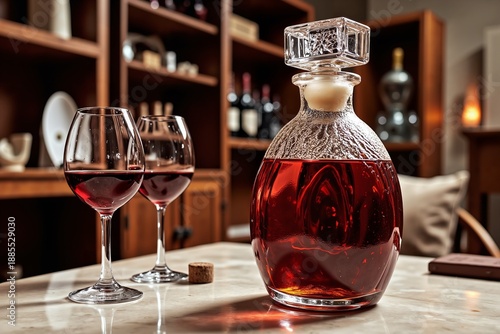 Crystal Decanter Glow
