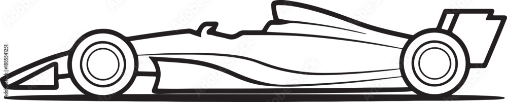 Fototapeta premium Racing Car Speed Vector Illustration