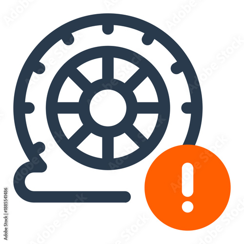 Flat Tire punctured wheel problem for roadside repair