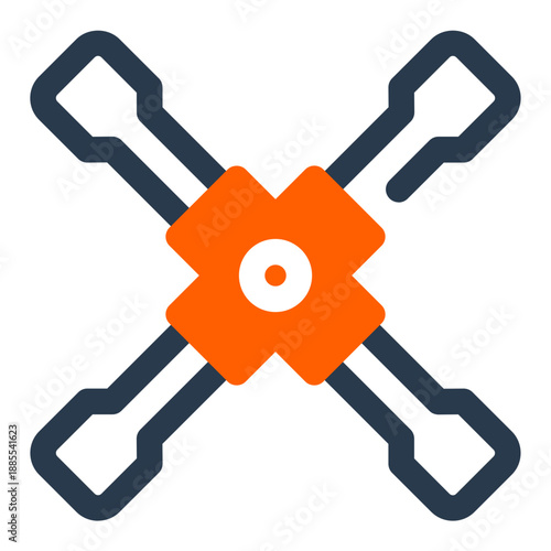 Wheel Brace lug wrench tire change tool icon