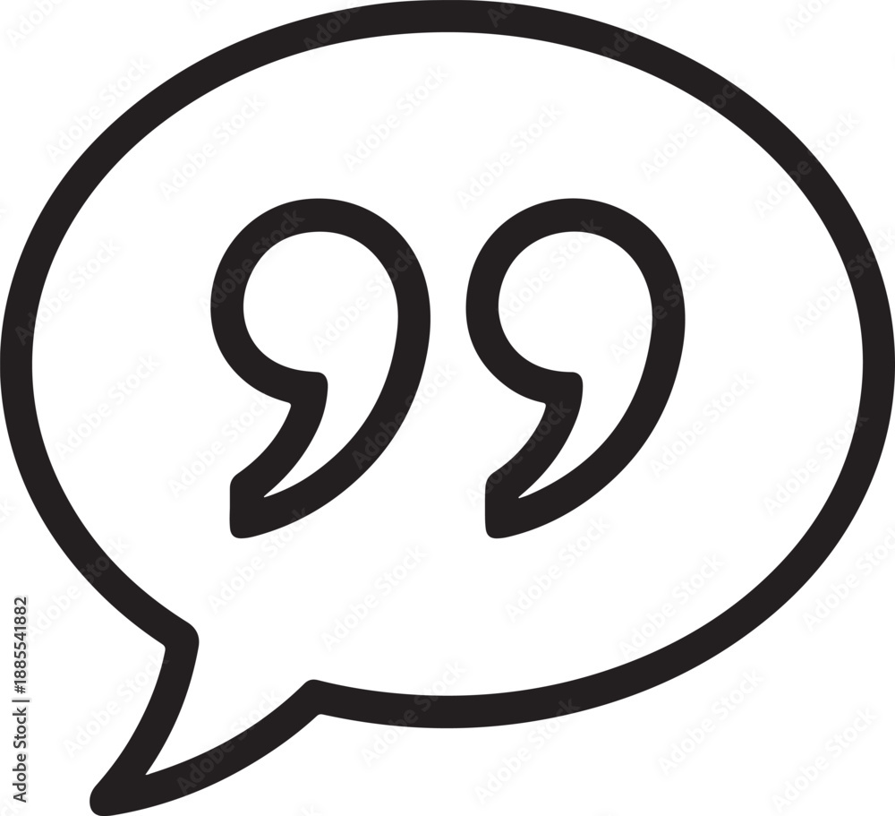 Obraz premium Quote Speech Bubble Icon