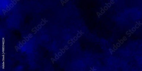 Abstract dark blue watercolor cloudiness, mist, or smog background. Dark navy blue sky with black background and blurred pattern. Vivid textured aquarelle painted art design background.	