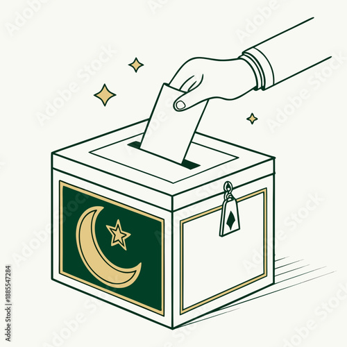 ballot box with a box