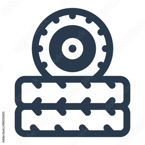 Tire car wheel rubber tire icon