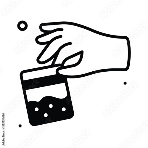 An amazing glyph icon of drugs in trendy design style