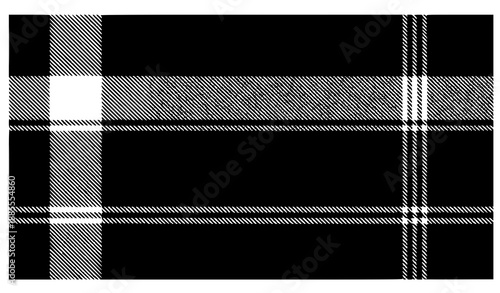 Christmas tartan plaid seamless pattern in green black white vector