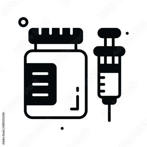 Easy to use glyph icon of substance abuse, addiction modern vector