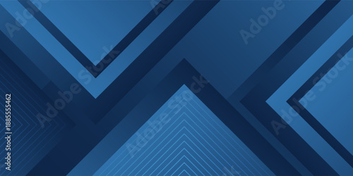 Dynamic fluid blue geometric with hexagon lines gradient background. Vector