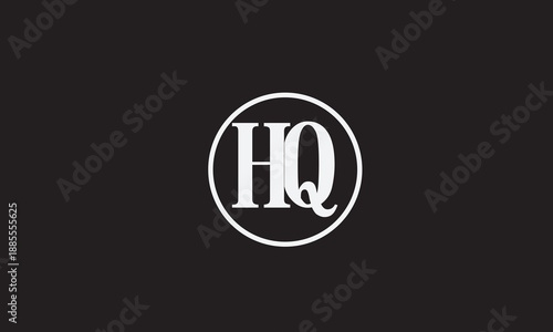HQ, QH , Q , H , Abstract Letters Logo Monogram