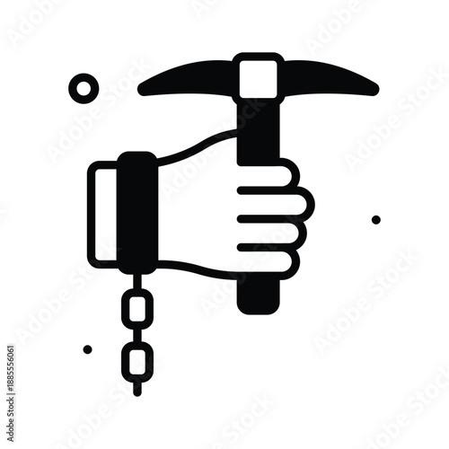 A customizable glyph icon of forced labour in trendy style