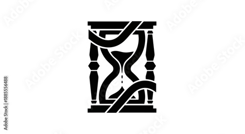 Black cat silhouette with stars