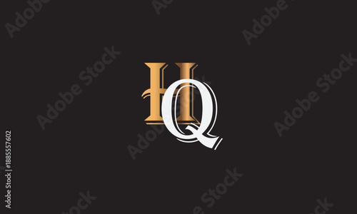 HQ, QH , Q , H , Abstract Letters Logo Monogram