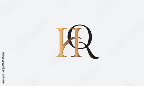 HQ, QH , Q , H , Abstract Letters Logo Monogram