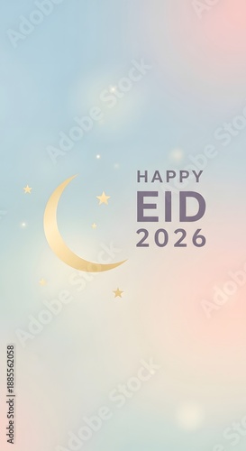 Eid 2026 Modern Greeting Backgrounds