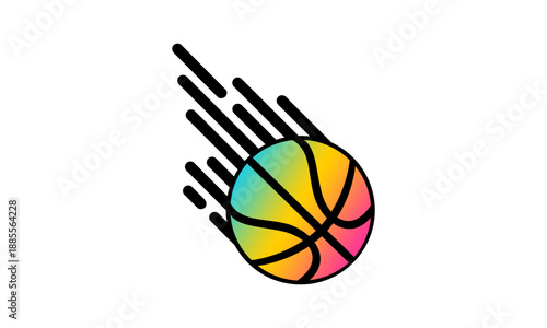 Fast shot basketball design vector