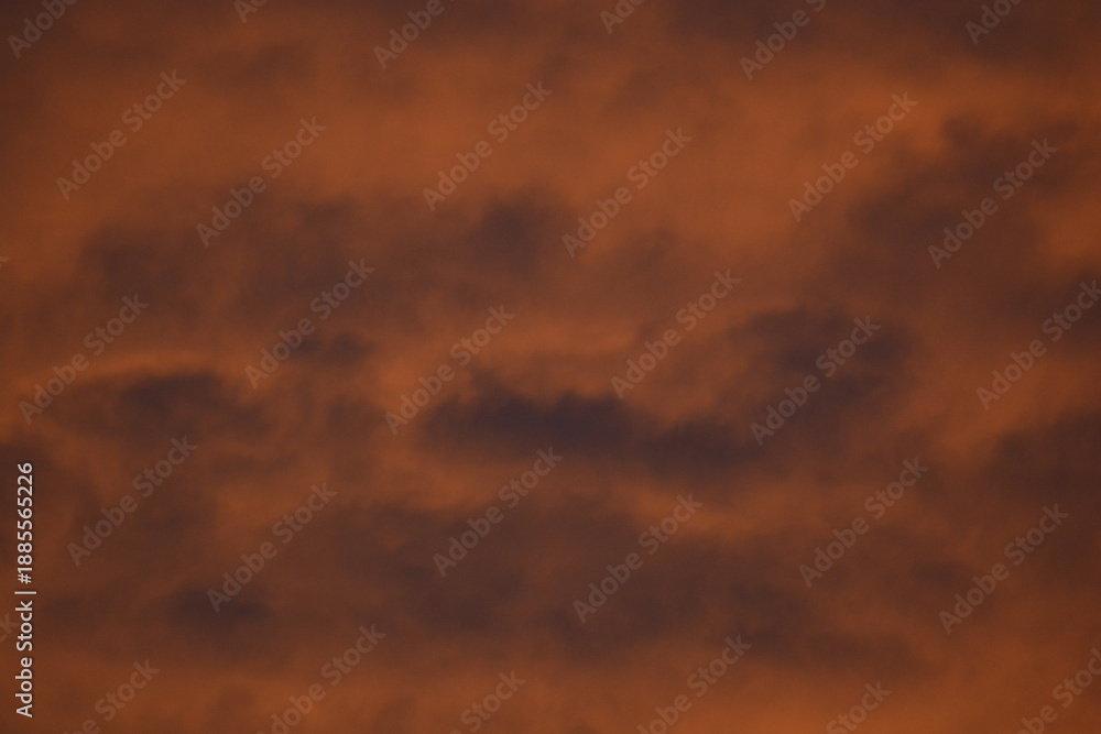 Fototapeta premium Rich Orange Cloud Texture With Fine Ridges