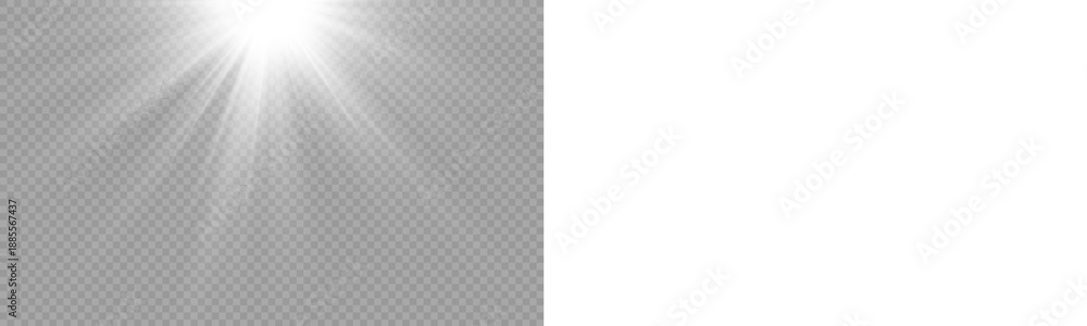 Naklejka premium PNG transparent sunlight special lens flare light effect. Stock royalty free PNG image