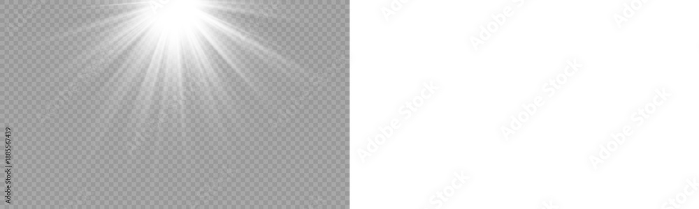 Obraz premium PNG transparent sunlight special lens flare light effect. Stock royalty free PNG image
