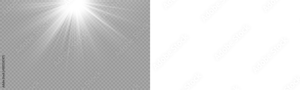 Naklejka premium PNG transparent sunlight special lens flare light effect. Stock royalty free PNG image