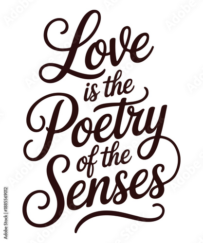 Love it the poetry of the senses