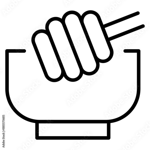 Honey body scrub icon