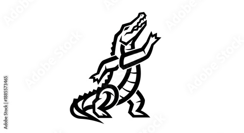 Wallpaper Mural Black phoenix icon on white background Torontodigital.ca