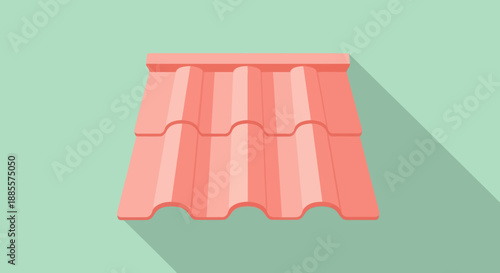 A ceramic roof tile texture for house covering.