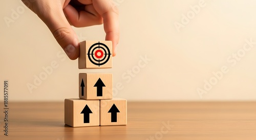 Goal Targeting: Hand Placing Token on Growth Blocks