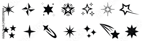 star icon  Shine sparkle icon. Vector blink star for logo, sparkle clipart Sparkle vector icons set. Shine symbol illustration. star sign collection.