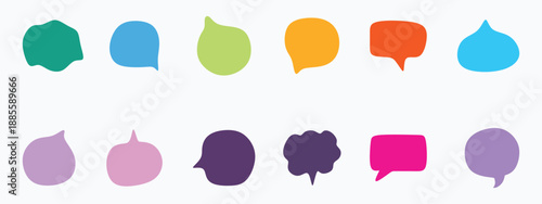 Set of speech bubble  speech bubble icons vector set, comic dialog clouds Big set of speech bubbles.  Blank Bubbles | Communication Symbol 