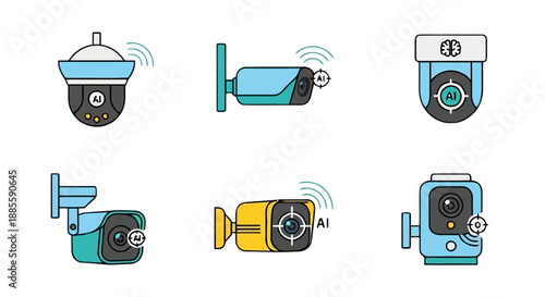 Cute dancing flower pots with daisies and musical notes