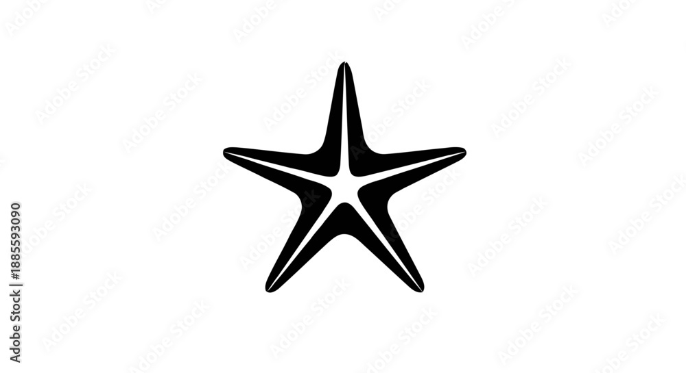 Fototapeta premium Minimalist robotic head icon with outline design.