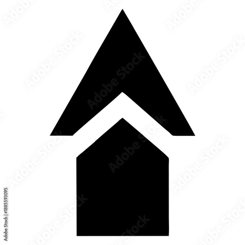 Upward Arrow Growth Logo Icon for Finance and Marketing Branding