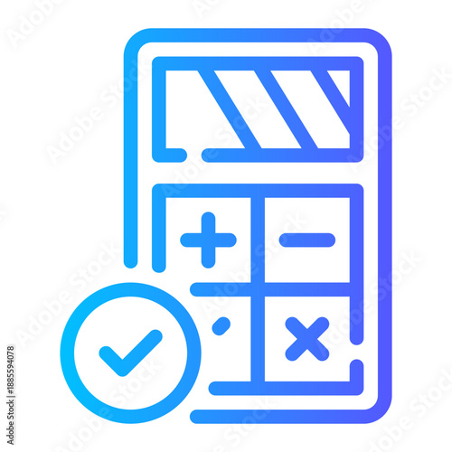 calculating gradient icon