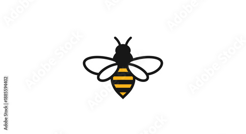 Bee Icon Simple Design.