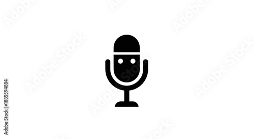 Microphone Icon Simple Design.