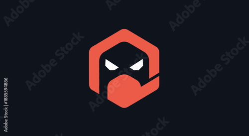 Menacing Ninja Logo Design.