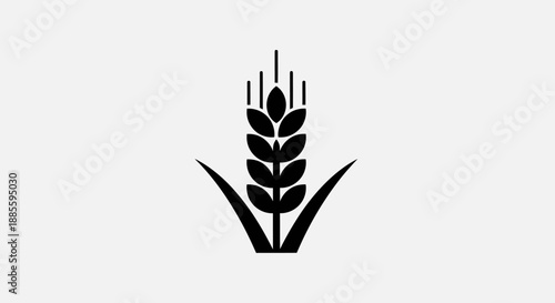 Wheat Icon Simple Design.