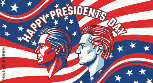 Presidents Day Celebration Illustration