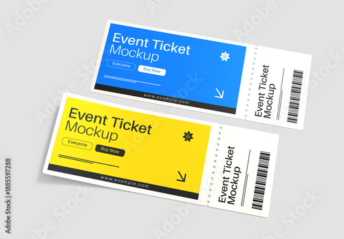 Event Ticket Mockup Set
