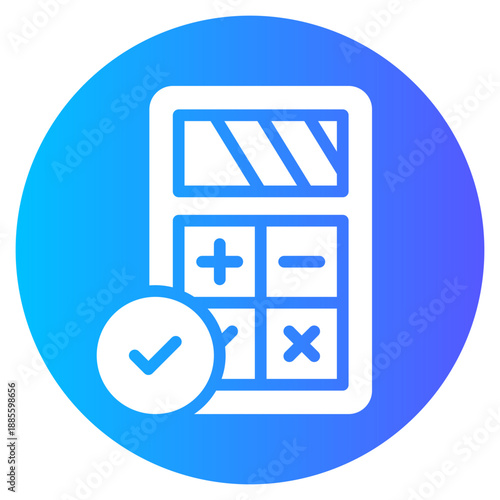 calculating gradient icon