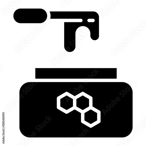 Honey body scrub icon