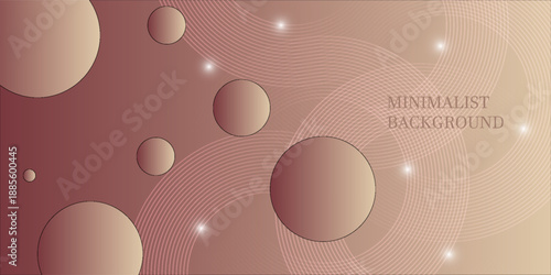 Abstract gradient modern background with circle elements. Digital technology concept.