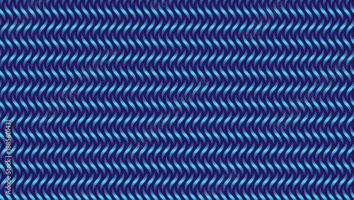 Abstract Blue Wavy Vector Pattern