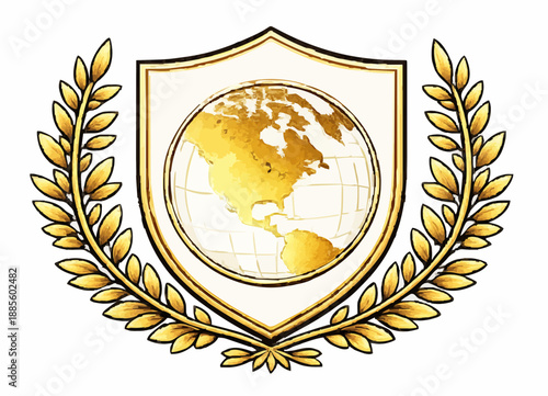 Board of Peace Official Logo - Global Diplomacy and Unity Symbol Vector