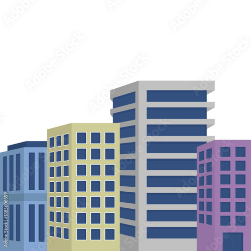 Isometric Buildings Vector