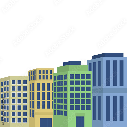 Isometric Buildings Vector