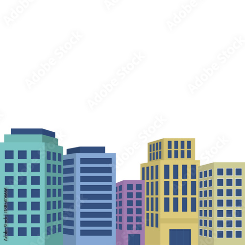 Isometric Buildings Vector